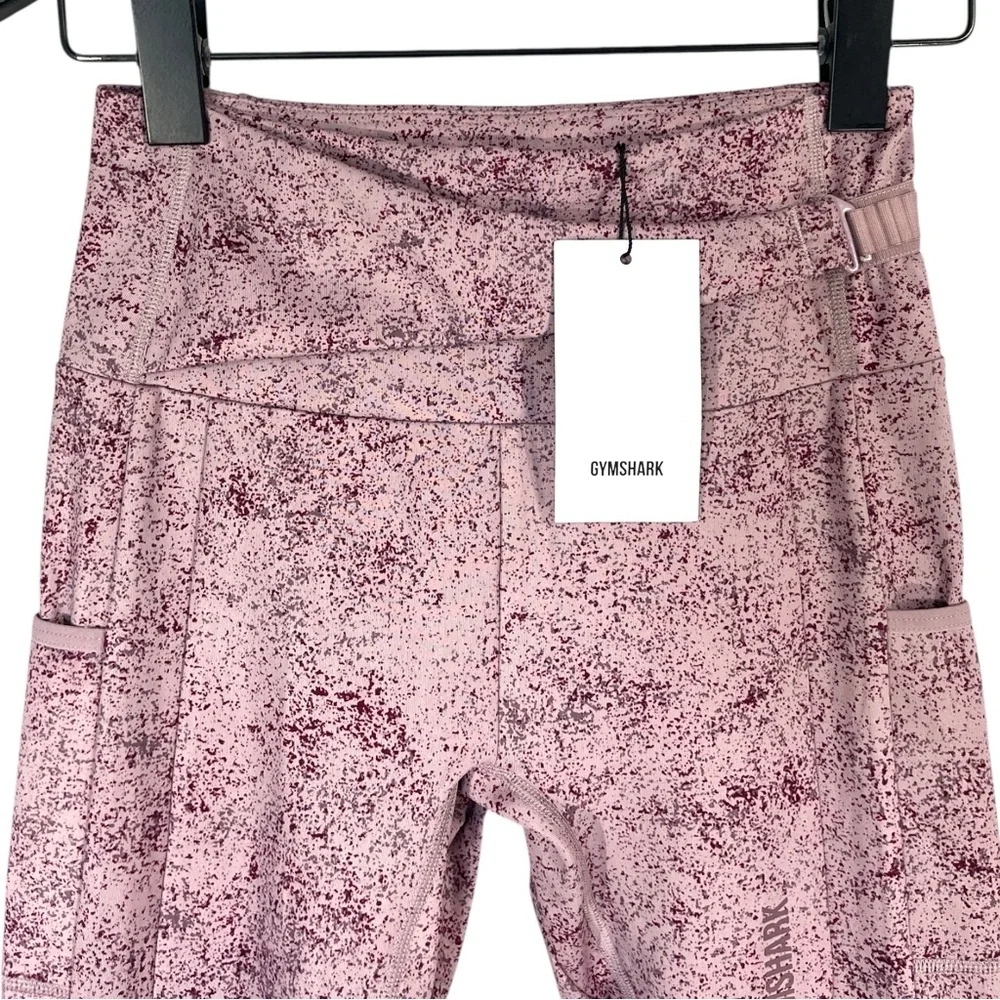 NWT Gymshark Chalk Leggings size XS in Mallow Purple - Adjustable Waist